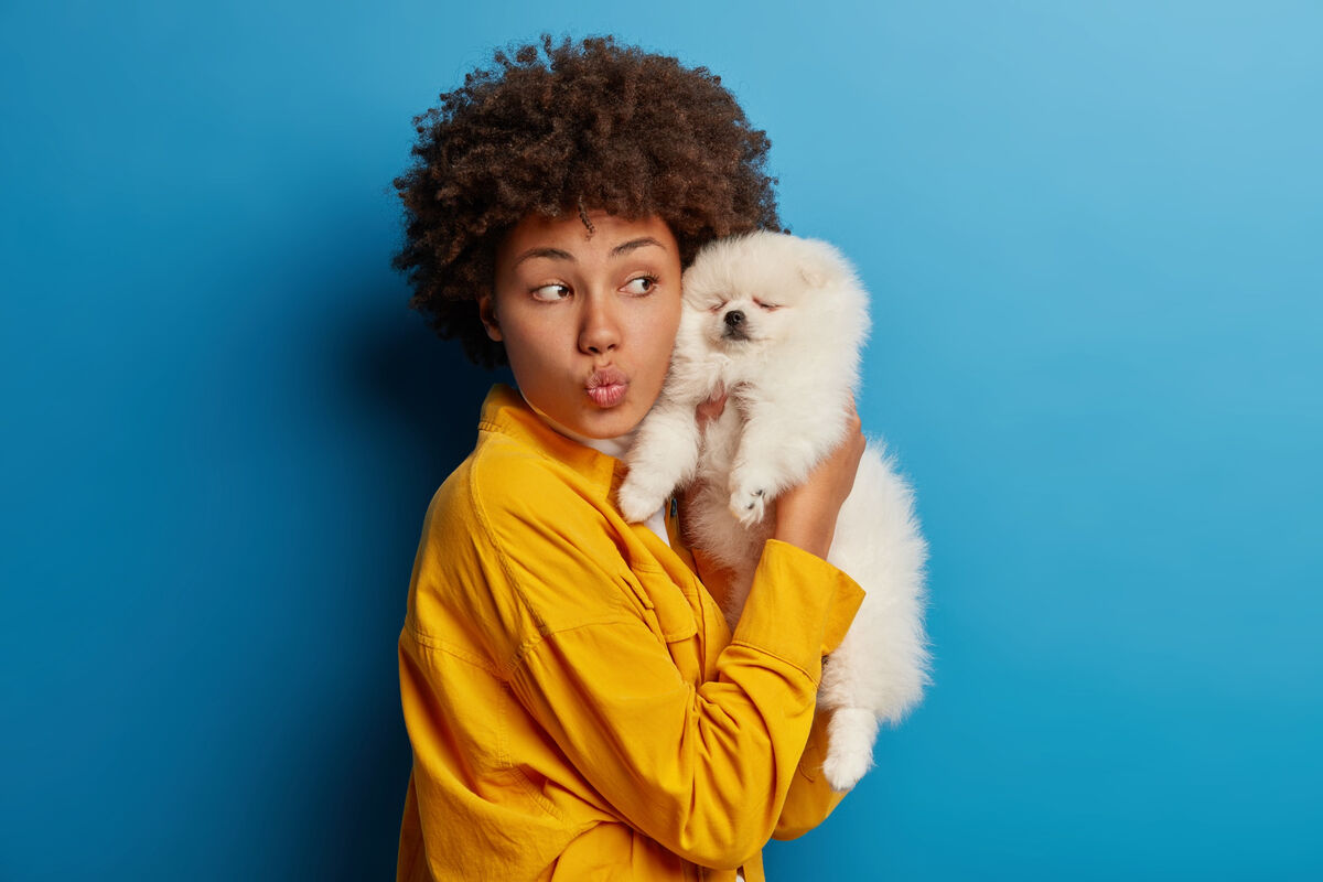 Fur mom showing the Pet Unique Personality